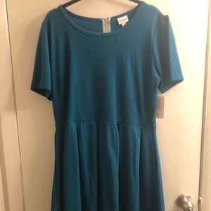 NWT Teal Lularoe Amelia 3XL